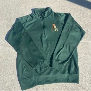 VTG “CH” Green Long Sleeve Mens Sweatshirt made by Port Authority